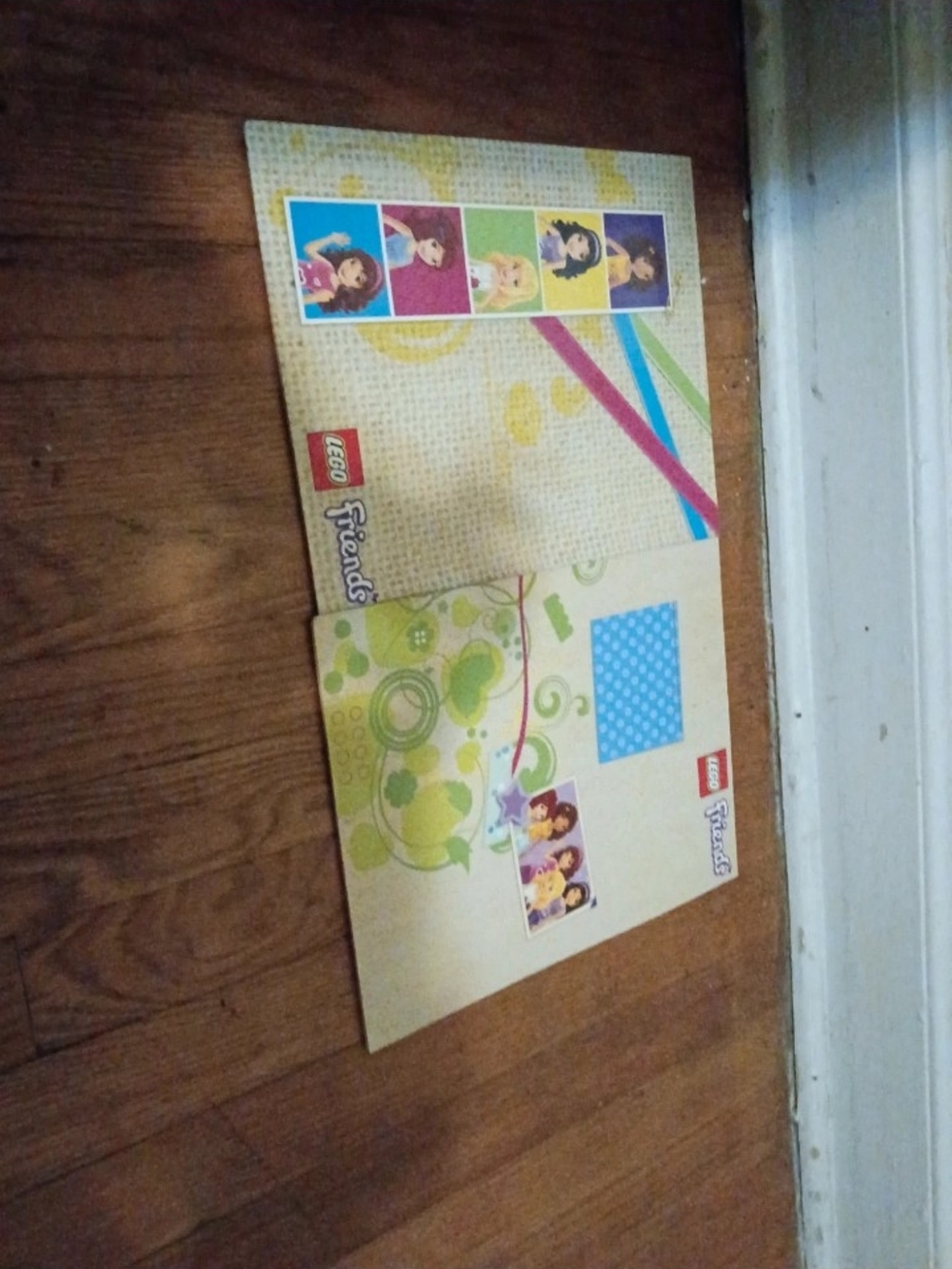 Girls Lego Friends Folders with Green Blue Pink Yellow Accents
